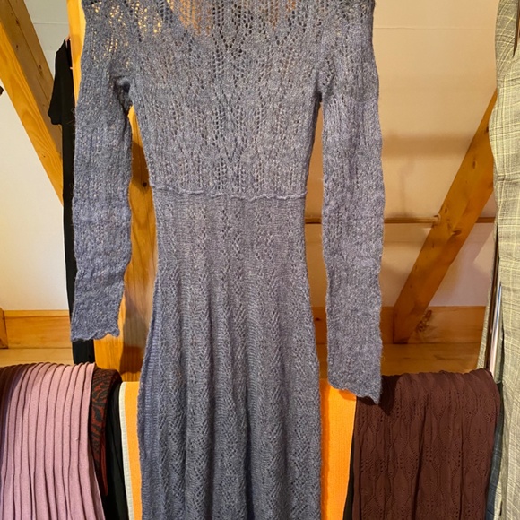 Peruvian Connection x s Bonita blur alpaca lace knit dress - Picture 4 of 8